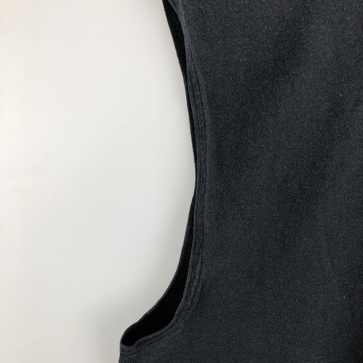 90'S Nike Sleeveless T-Shirt with One-Point Logo, Made in USA, Men's XL (approx.), Vintage cotton black type Vintage Second Hand