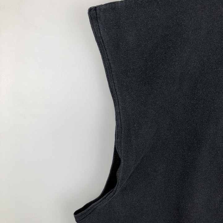 90'S Nike Sleeveless T-Shirt with One-Point Logo, Made in USA, Men's XL (approx.), Vintage cotton black type Vintage Second Hand