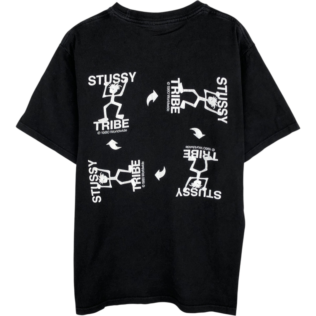 STUSSY surf skate T-shirt, size M for men unclear white type Vintage Second Hand