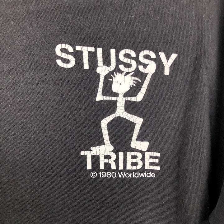 STUSSY surf skate T-shirt, size M for men unclear white type Vintage Second Hand