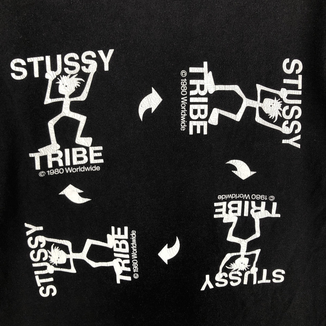 STUSSY surf skate T-shirt, size M for men unclear white type Vintage Second Hand