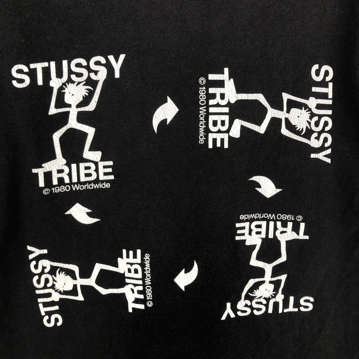 STUSSY surf skate T-shirt, size M for men unclear white type Vintage Second Hand