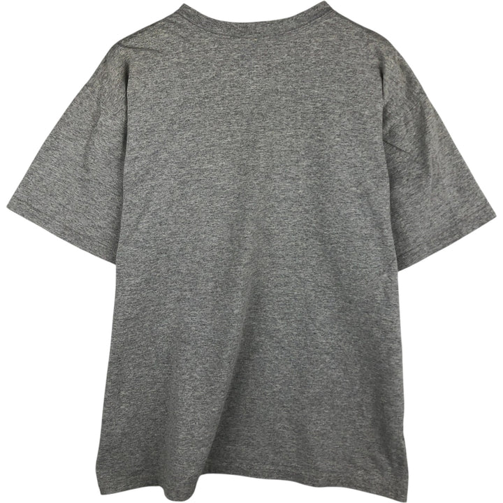90'S Nike V-neck one-point logo T-shirt, made in the USA, men's size L, vintage cotton white type Vintage Second Hand