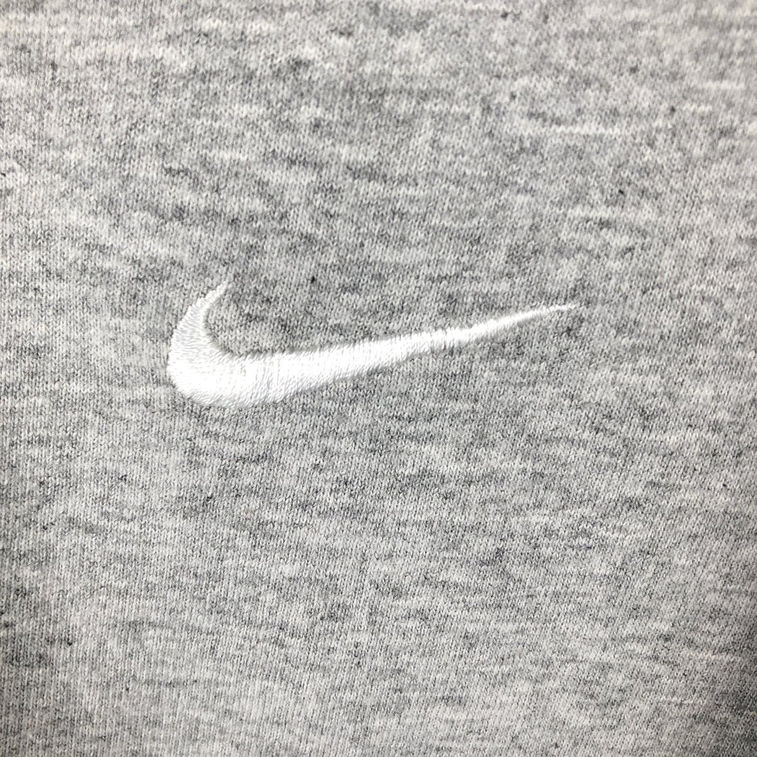 90'S Nike V-neck one-point logo T-shirt, made in the USA, men's size L, vintage cotton white type Vintage Second Hand