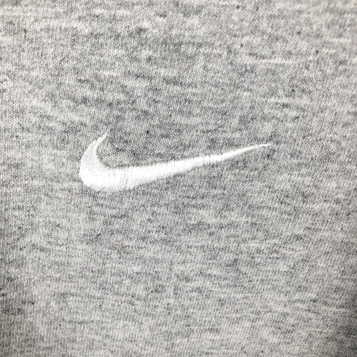 90'S Nike V-neck one-point logo T-shirt, made in the USA, men's size L, vintage cotton white type Vintage Second Hand