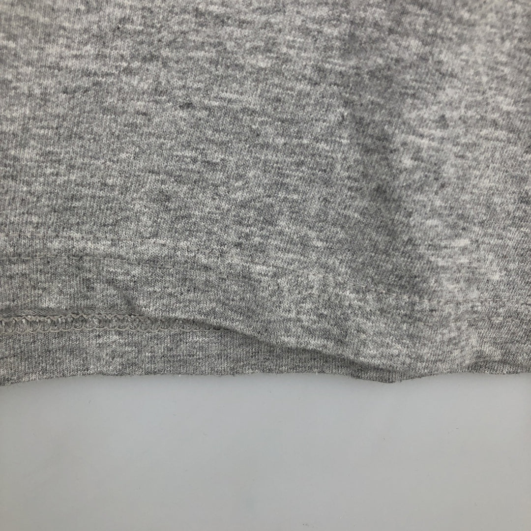 90'S Nike V-neck one-point logo T-shirt, made in the USA, men's size L, vintage cotton white type Vintage Second Hand