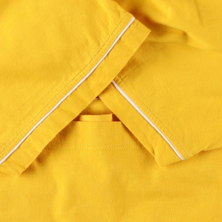 Puma logo T-shirt, men's size M (approx.) cotton yellow type Vintage Second Hand