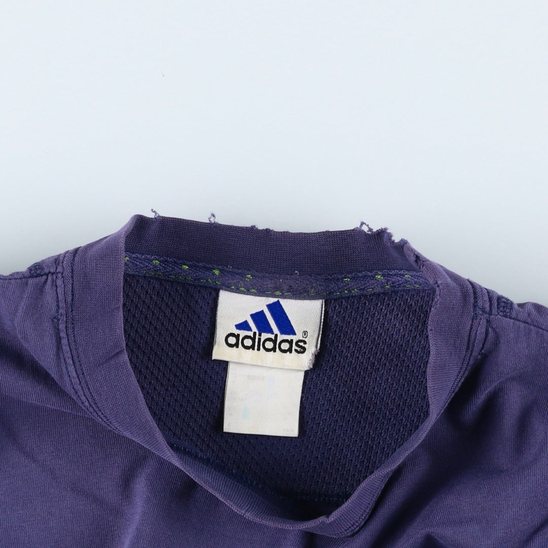 Adidas logo print T-shirt, men's XL size unclear navy blue type Vintage Second Hand