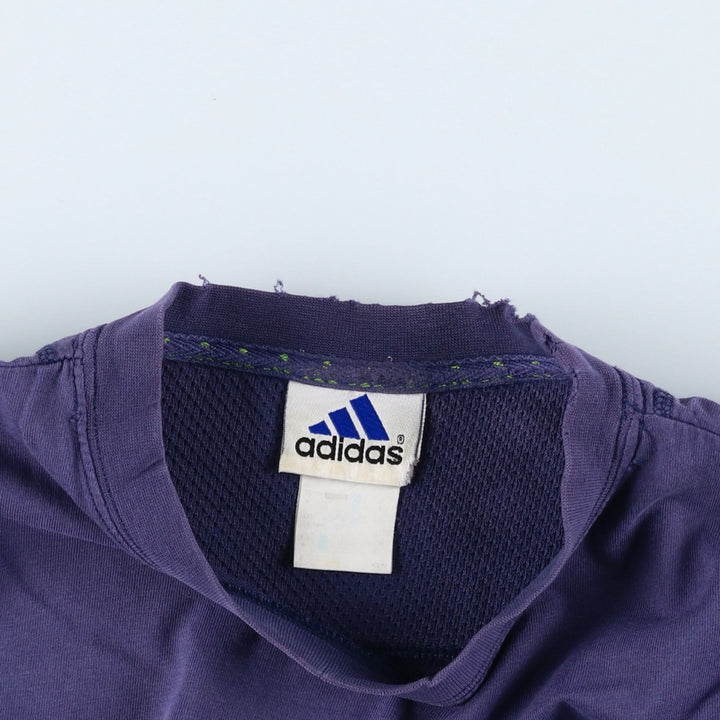 Adidas logo print T-shirt, men's XL size unclear navy blue type Vintage Second Hand