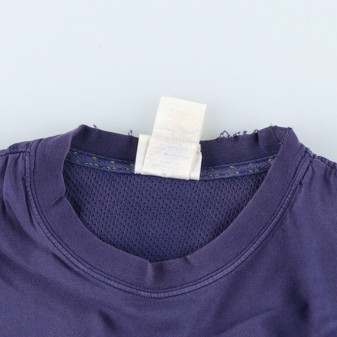 Adidas logo print T-shirt, men's XL size unclear navy blue type Vintage Second Hand