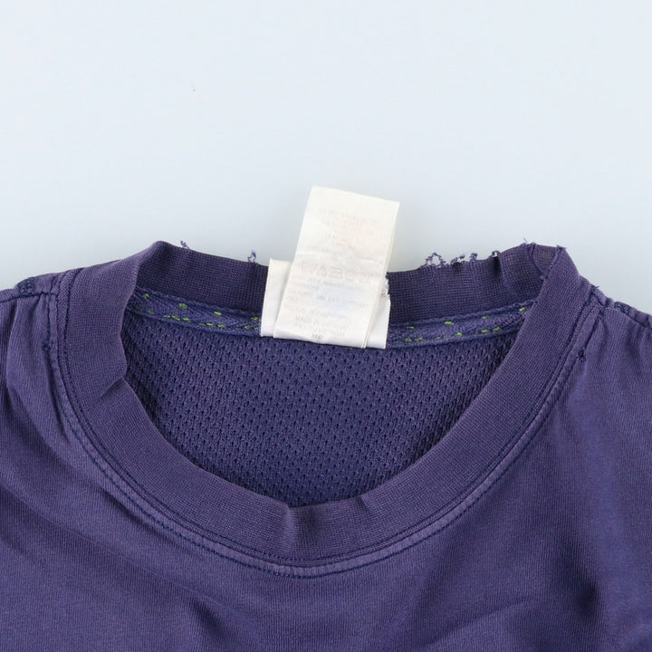 Adidas logo print T-shirt, men's XL size unclear navy blue type Vintage Second Hand