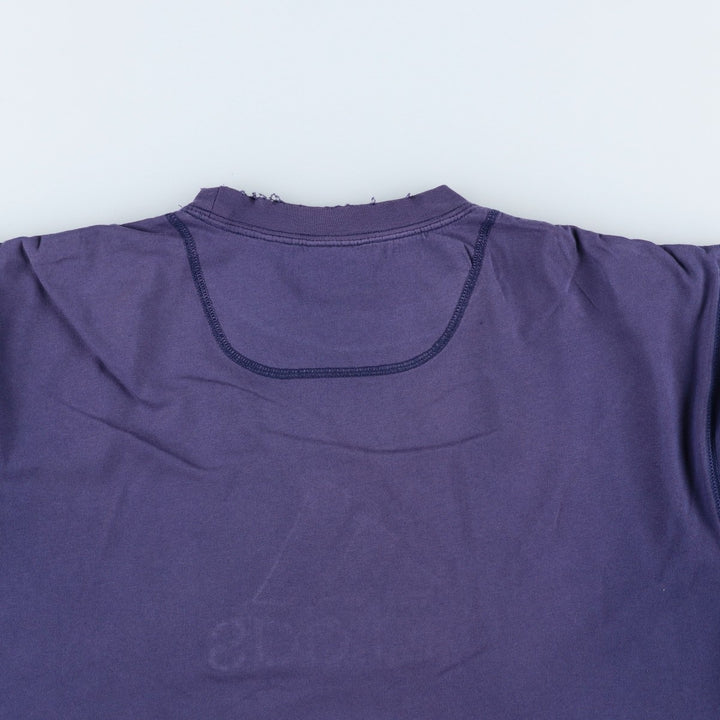Adidas logo print T-shirt, men's XL size unclear navy blue type Vintage Second Hand
