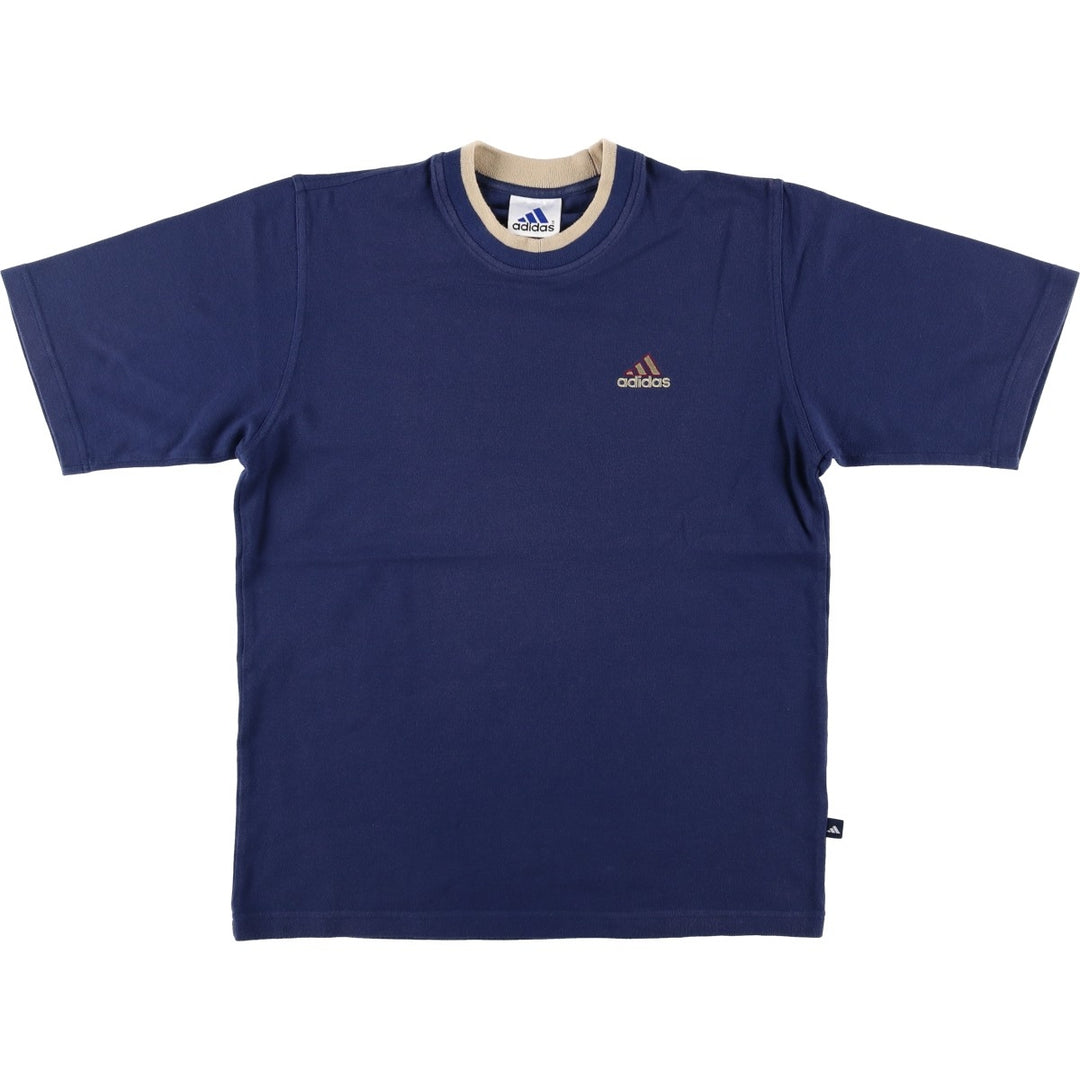 Adidas One Point Logo T-shirt, Men's S size cotton blue type Vintage Second Hand