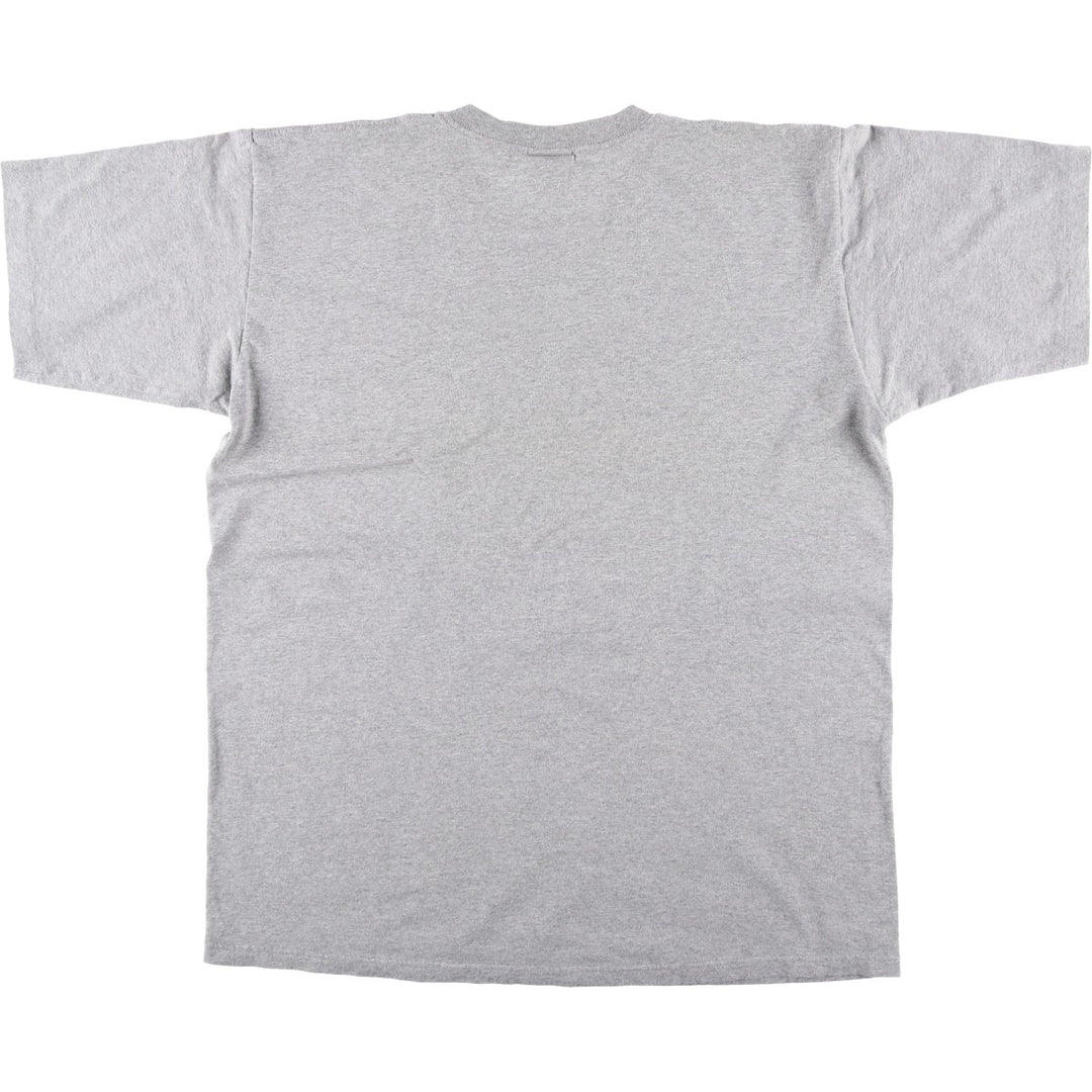 Reebok logo print T-shirt, made in USA, men's size XL. cotton gray type Vintage Second Hand