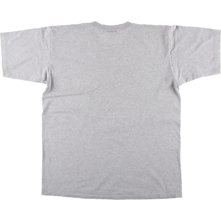Reebok logo print T-shirt, made in USA, men's size XL. cotton gray type Vintage Second Hand