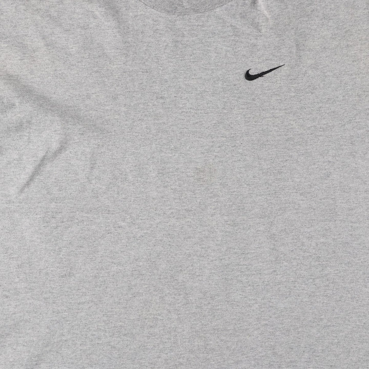 90'S Nike One Point Logo T-shirt, Men's L size, Vintage cotton gray type Vintage Second Hand
