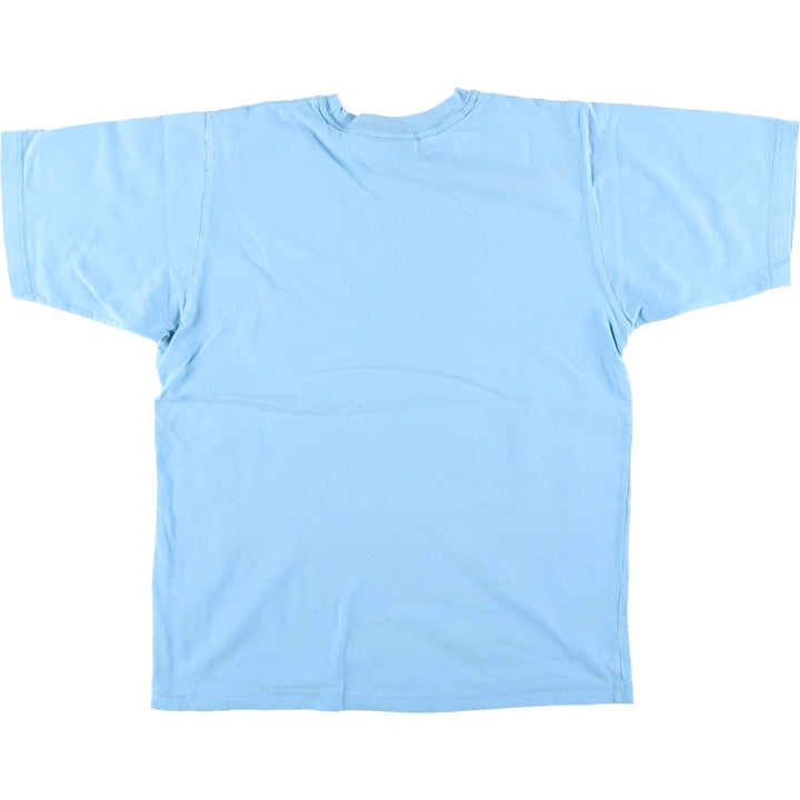 Nike One Point Logo T-shirt, Men's M size cotton Blue type light blue Vintage Second Hand