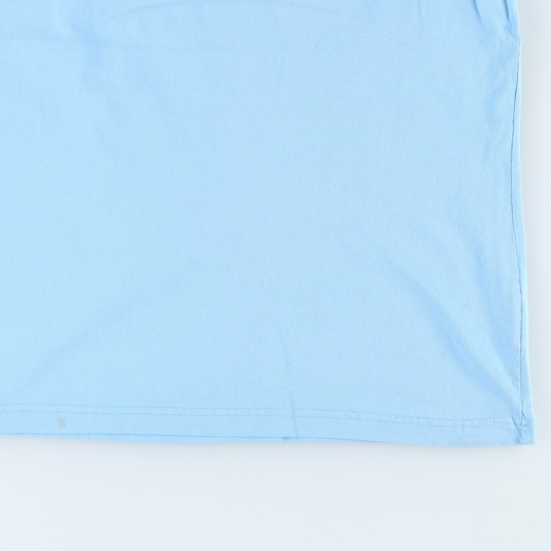 Nike One Point Logo T-shirt, Men's M size cotton Blue type light blue Vintage Second Hand