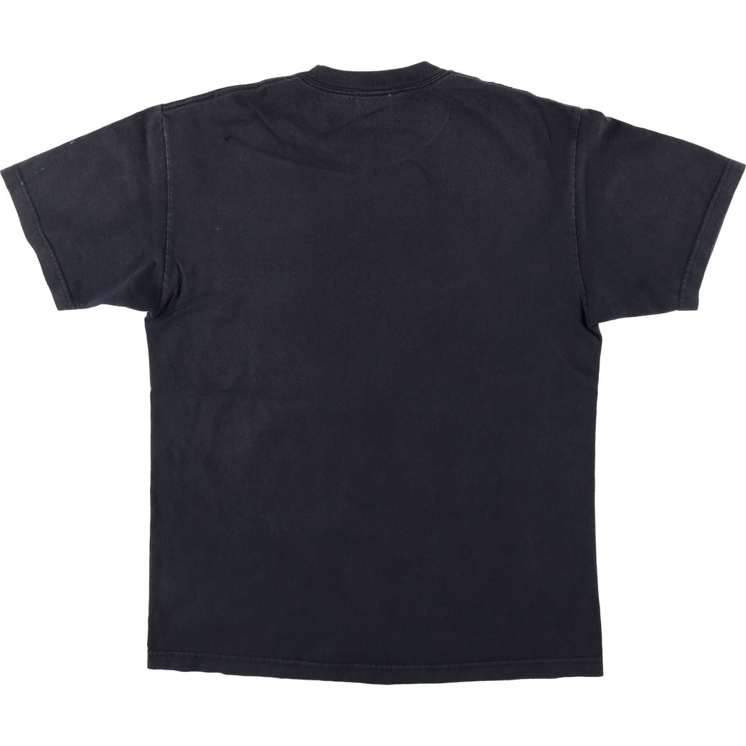 Nike logo print t-shirt, men's size L (approx.) cotton black type Vintage Second Hand