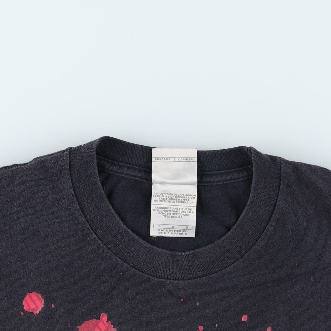 Nike logo print t-shirt, men's size L (approx.) cotton black type Vintage Second Hand