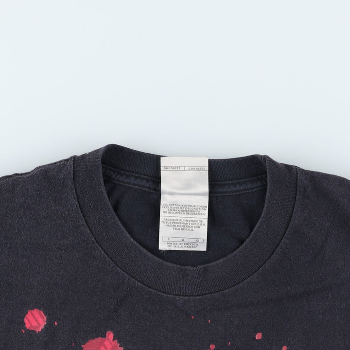 Nike logo print t-shirt, men's size L (approx.) cotton black type Vintage Second Hand