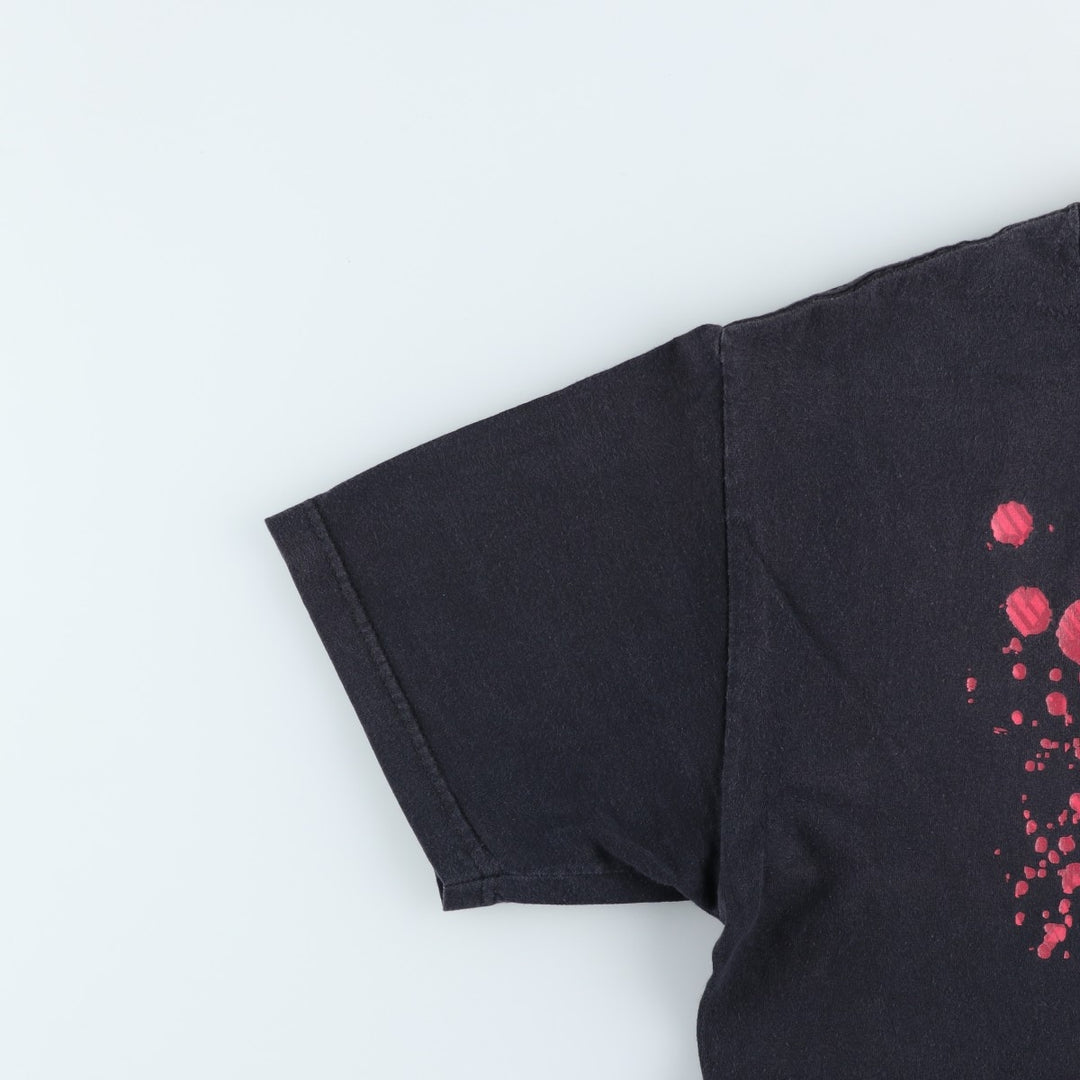 Nike logo print t-shirt, men's size L (approx.) cotton black type Vintage Second Hand