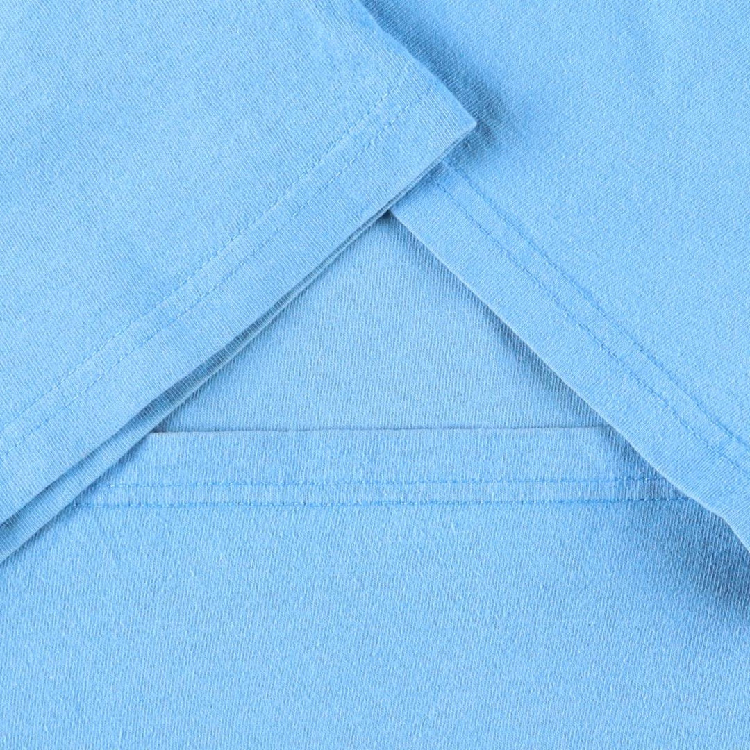 2000'S Nike logo print T-shirt, made in Canada, men's size XXL equivalent. cotton Blue type light blue Vintage Second Hand