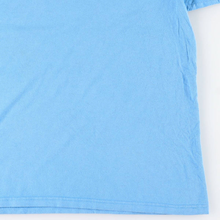 2000'S Nike logo print T-shirt, made in Canada, men's size XXL equivalent. cotton Blue type light blue Vintage Second Hand