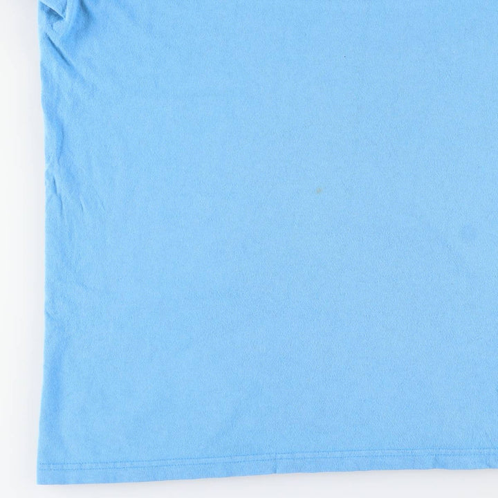 2000'S Nike logo print T-shirt, made in Canada, men's size XXL equivalent. cotton Blue type light blue Vintage Second Hand