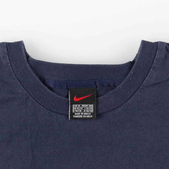 Nike One Point Logo T-shirt Men's XL cotton navy blue type Vintage Second Hand