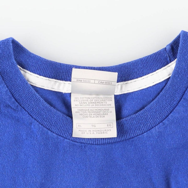 Nike logo print T-shirt, men's XL size cotton blue type Vintage Second Hand