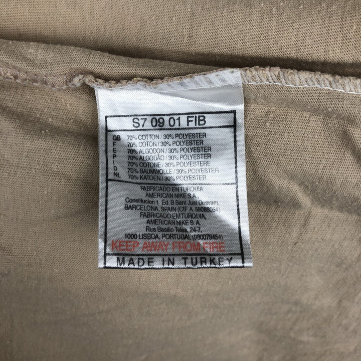90s-00'S Nike One-Point Logo T-Shirt, Men's Size M (approx.), Vintage cotton Beige type Vintage Second Hand