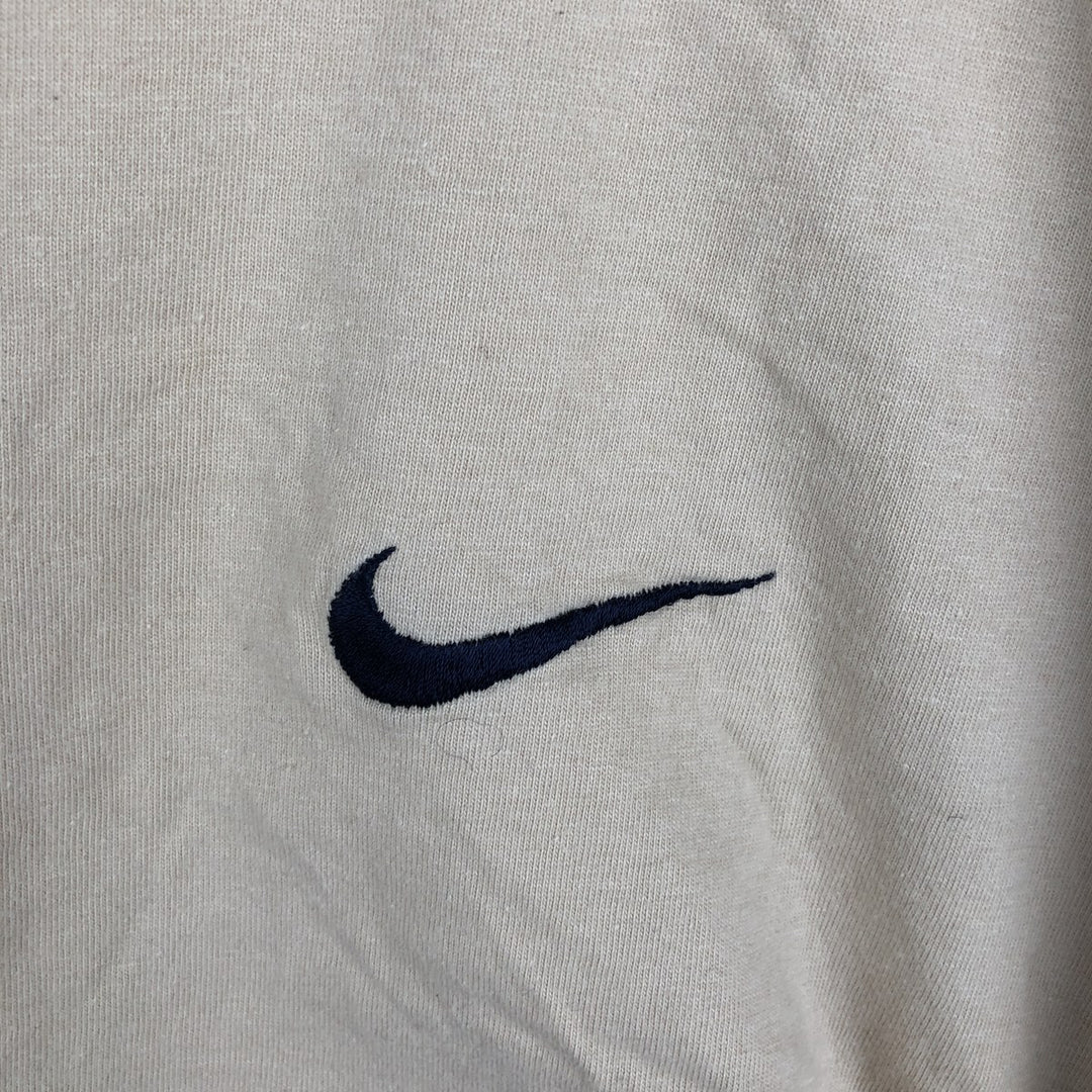 90s-00'S Nike One-Point Logo T-Shirt, Men's Size M (approx.), Vintage cotton Beige type Vintage Second Hand