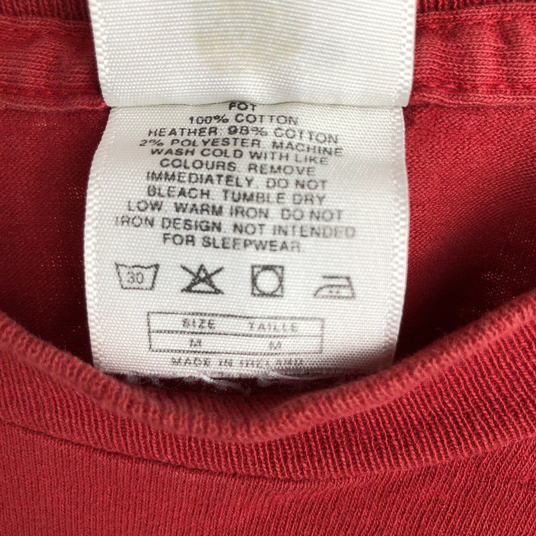 90'S Nike Logo Print T-Shirt, Made in Ireland, Men's Size M (approx.), Vintage cotton red type Vintage Second Hand