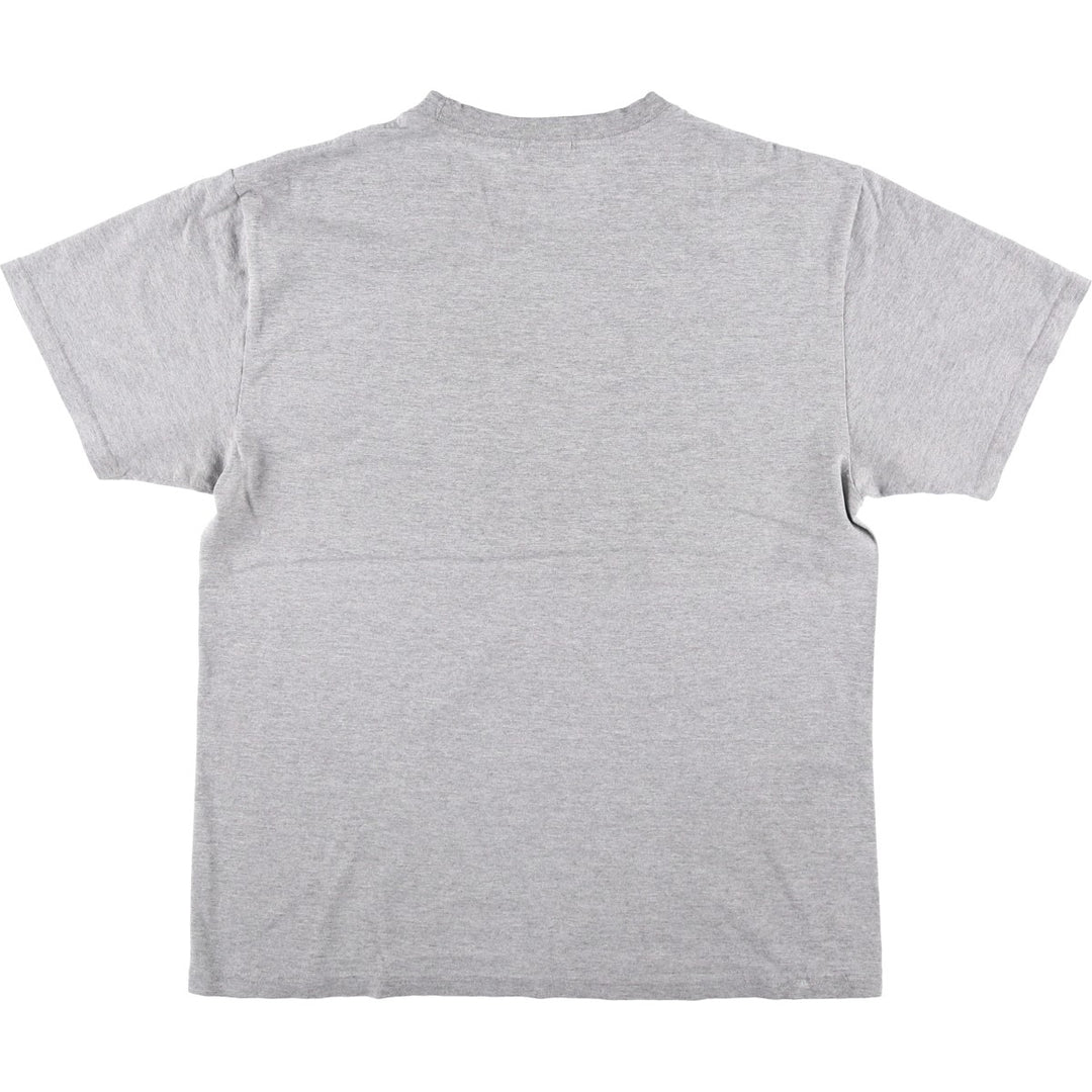 Nike logo print T-shirt, made in Canada, men's size M equivalent. cotton gray type Vintage Second Hand