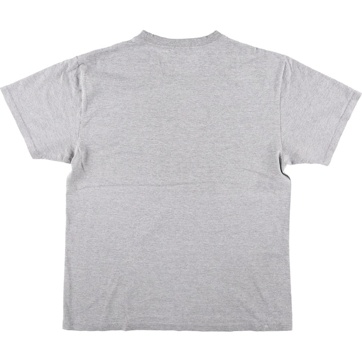 Nike logo print T-shirt, made in Canada, men's size M equivalent. cotton gray type Vintage Second Hand