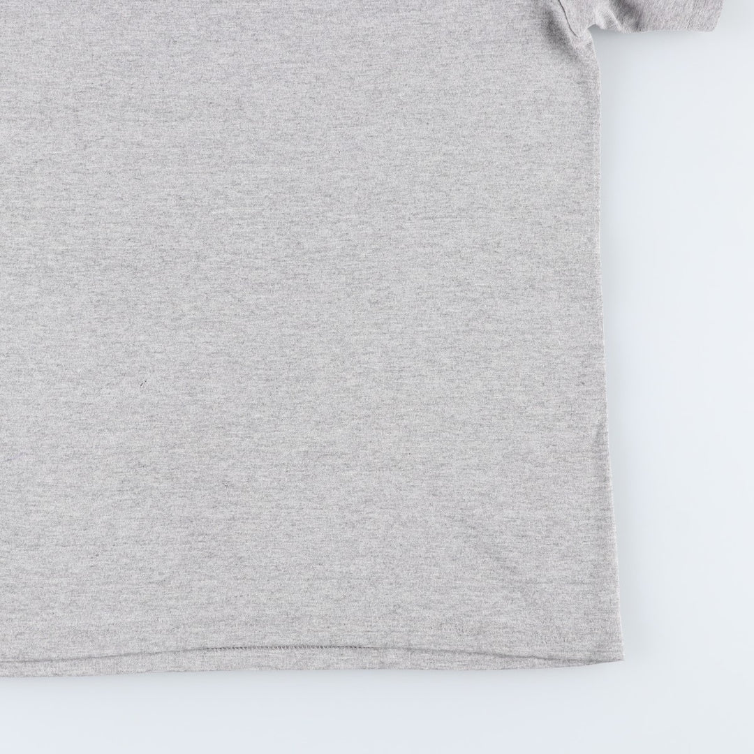 Nike logo print T-shirt, made in Canada, men's size M equivalent. cotton gray type Vintage Second Hand