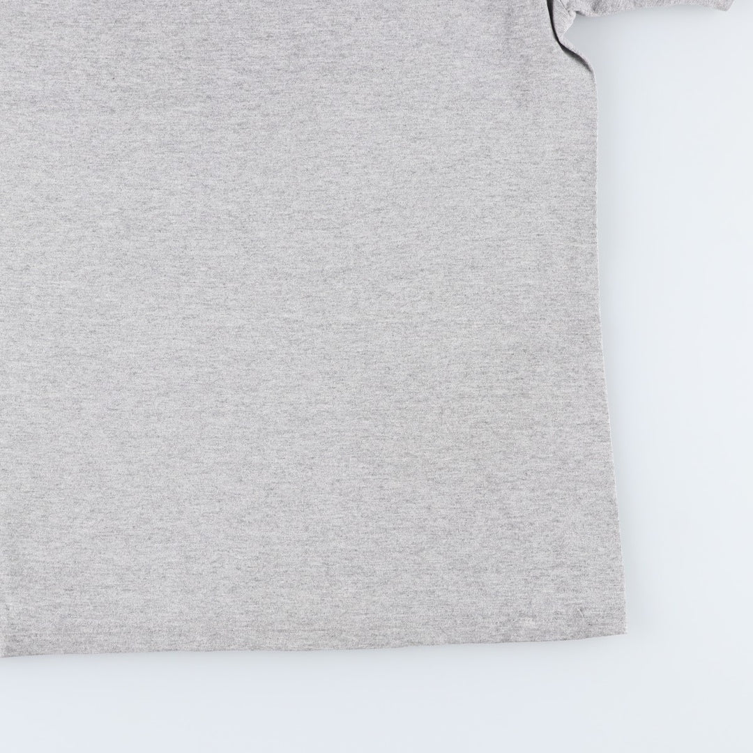 Nike logo print T-shirt, made in Canada, men's size M equivalent. cotton gray type Vintage Second Hand
