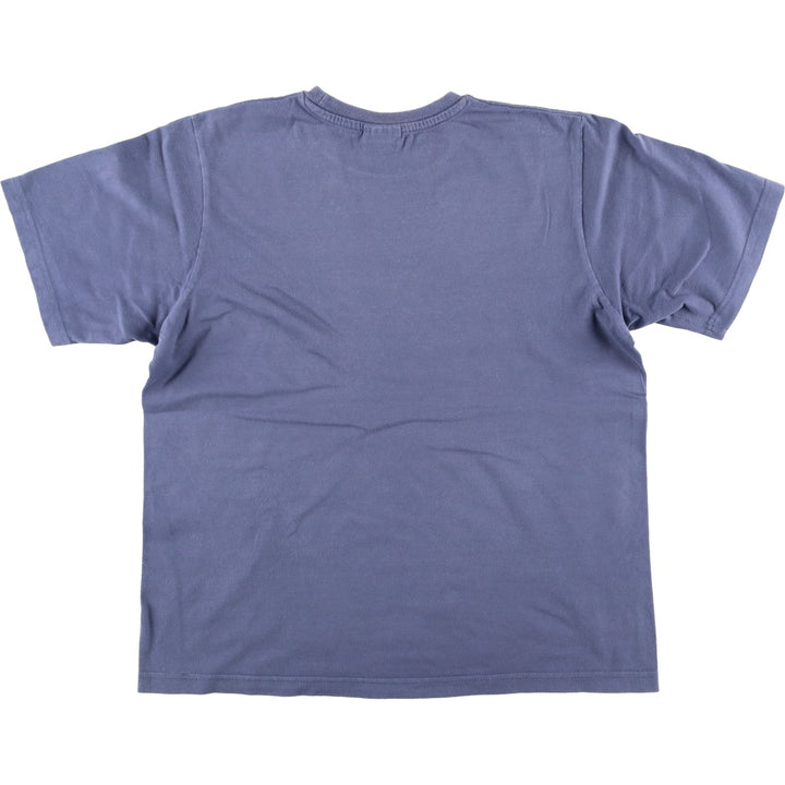 Nike logo print T-shirt, size L for men cotton Purple type blue-purple Vintage Second Hand