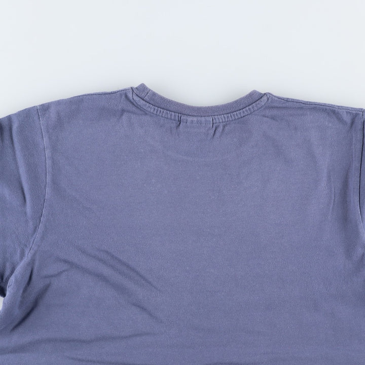 Nike logo print T-shirt, size L for men cotton Purple type blue-purple Vintage Second Hand