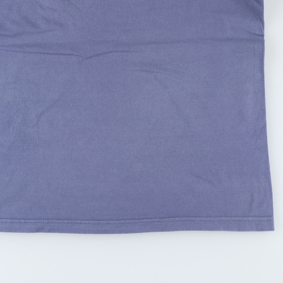 Nike logo print T-shirt, size L for men cotton Purple type blue-purple Vintage Second Hand