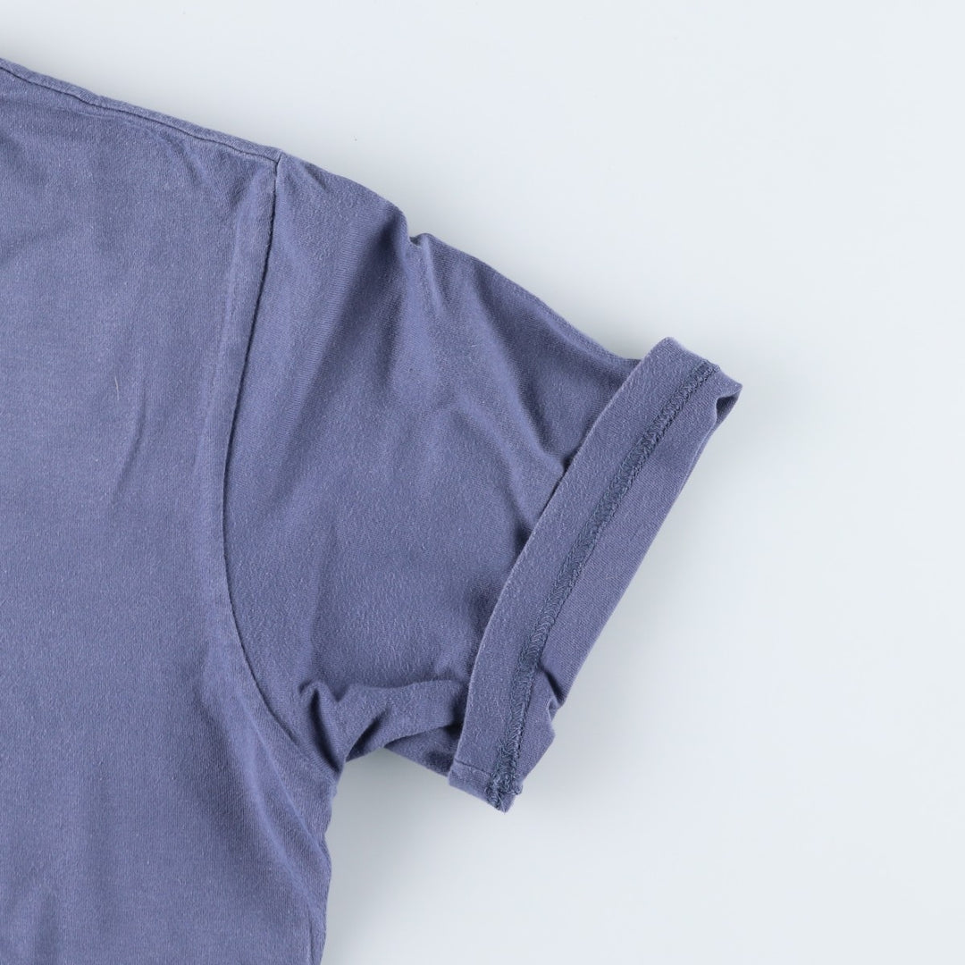 Nike logo print T-shirt, size L for men cotton Purple type blue-purple Vintage Second Hand