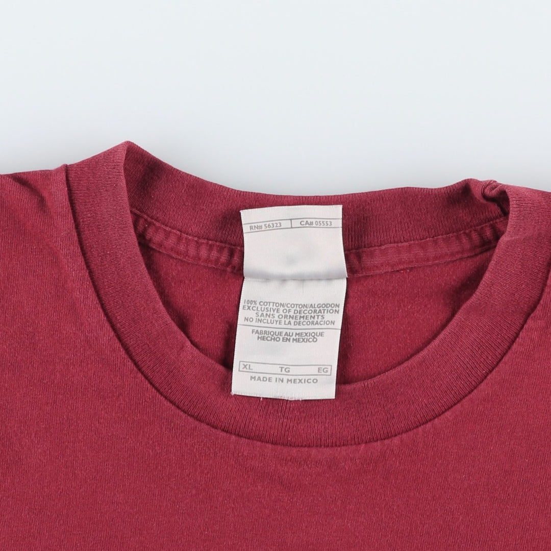 Nike One Point Logo T-shirt Men's XL cotton wine-red Vintage Second Hand