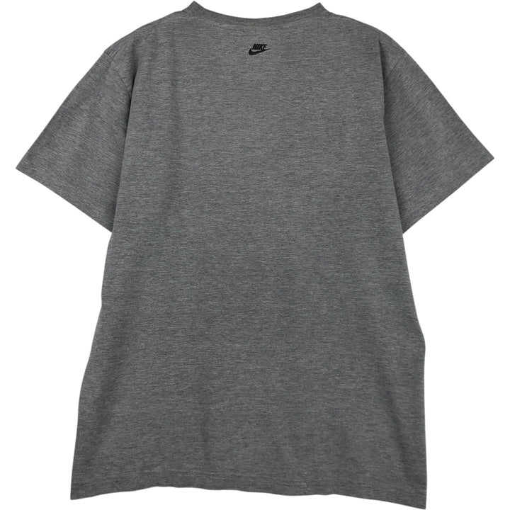 90s-era Nike logo t-shirt, men's size L equivalent, vintage. cotton gray type Vintage Second Hand