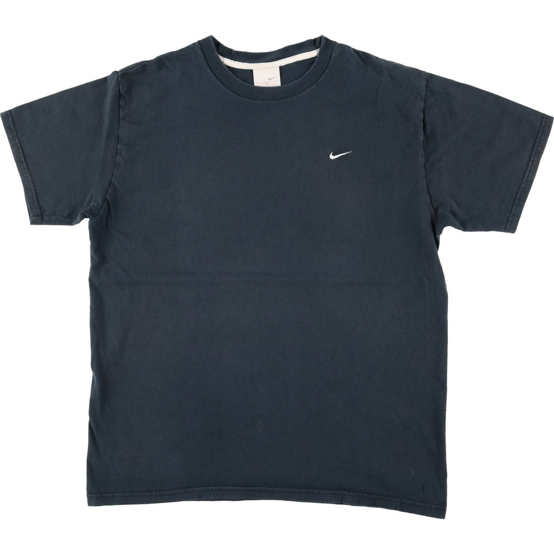 Nike One Point Logo T-shirt Men's XL cotton navy blue type Vintage Second Hand