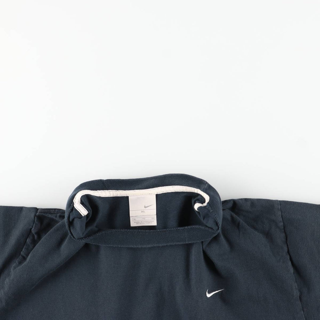 Nike One Point Logo T-shirt Men's XL cotton navy blue type Vintage Second Hand
