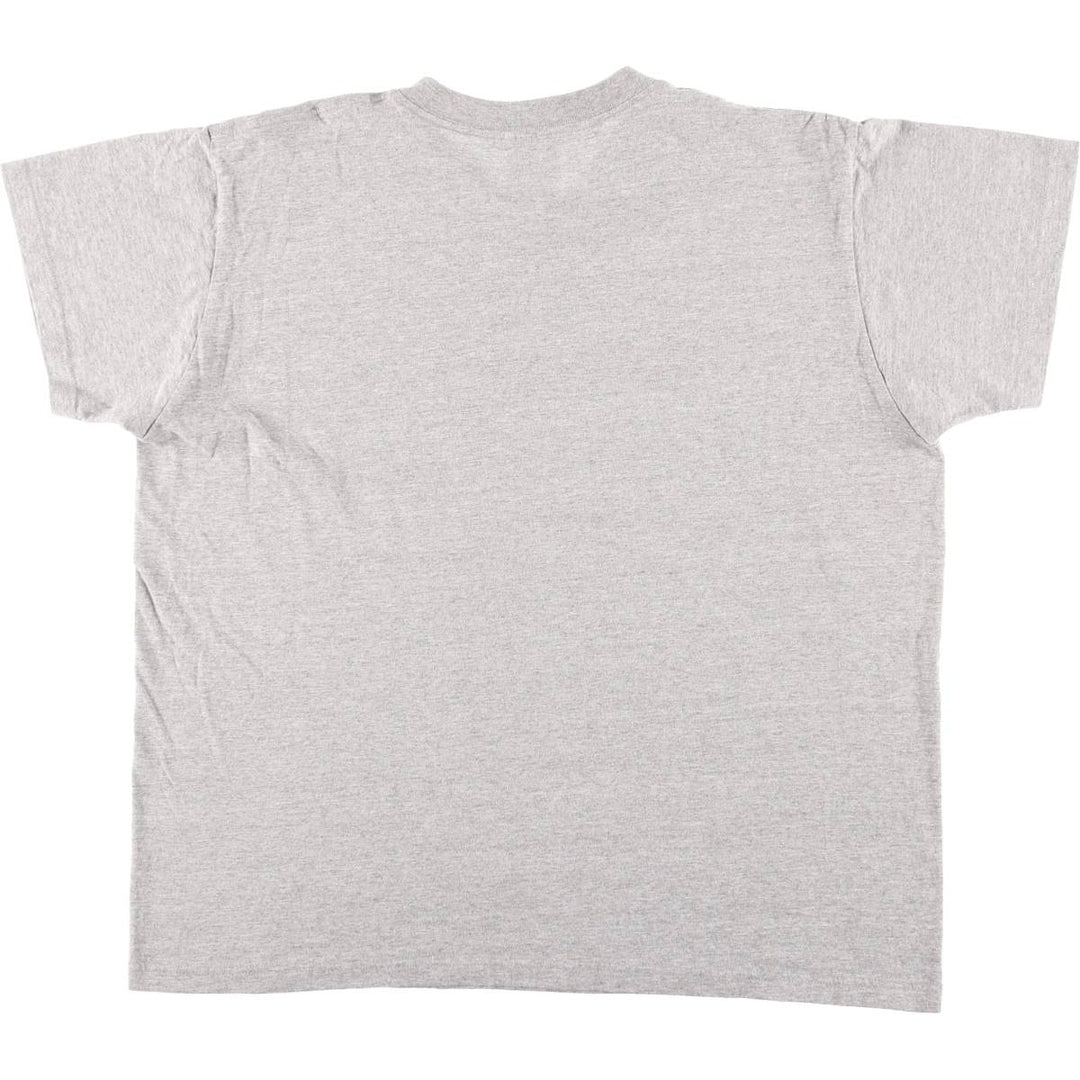 90s-00'S Adidas V-neck T-shirt with a single logo, made in USA, men's size XL equivalent, vintage. cotton gray type Vintage Second Hand