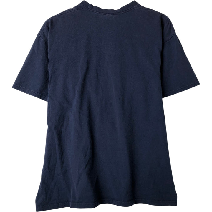 00'S Nike One Point Logo T-shirt Men's L size cotton navy blue type Vintage Second Hand
