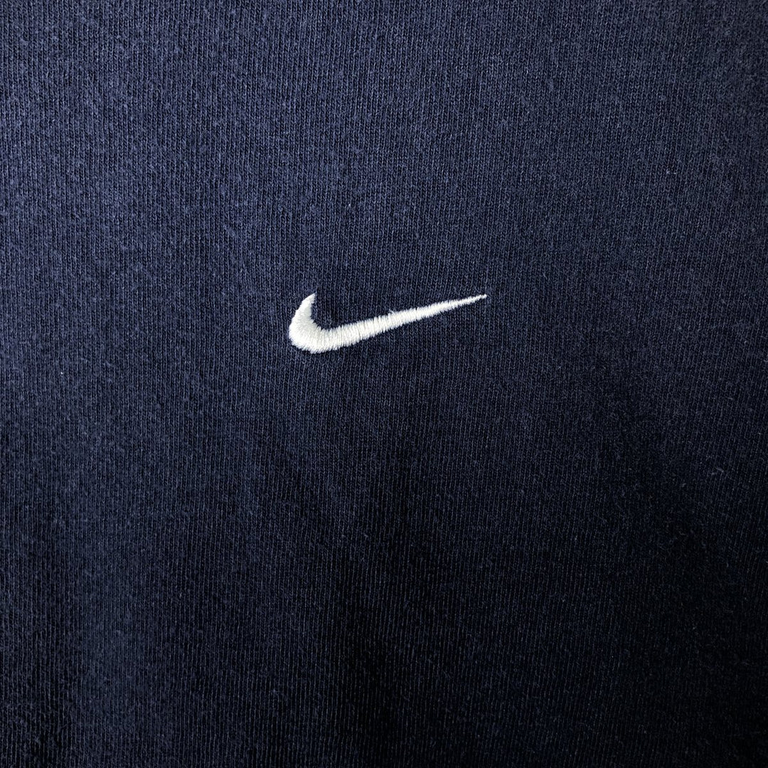 00'S Nike One Point Logo T-shirt Men's L size cotton navy blue type Vintage Second Hand