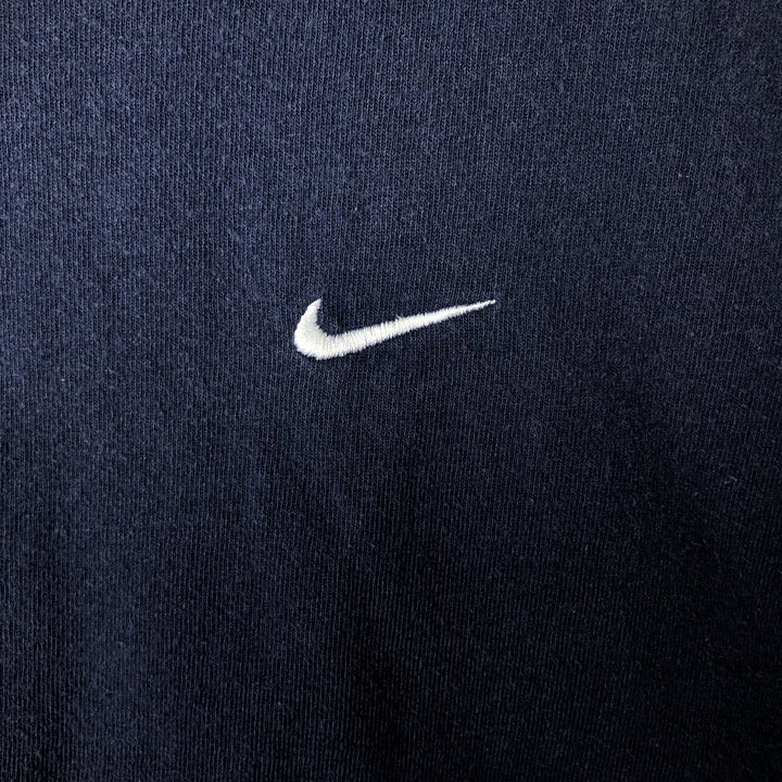 00'S Nike One Point Logo T-shirt Men's L size cotton navy blue type Vintage Second Hand